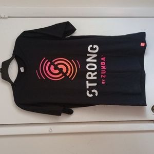Zumba Strong Active Wear Black T shirt